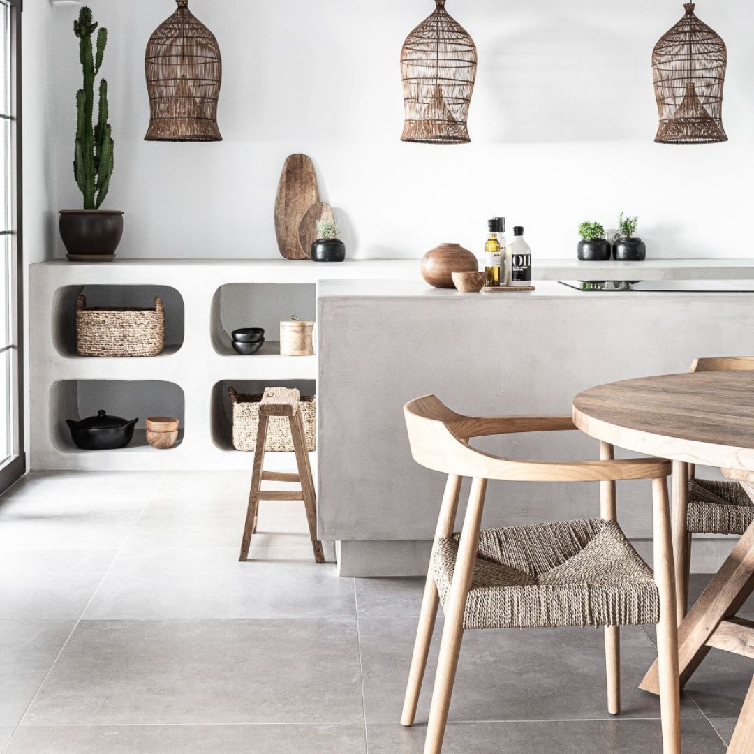 Portada de la galería Buena Vista: cocina abierta moderna con microcemento