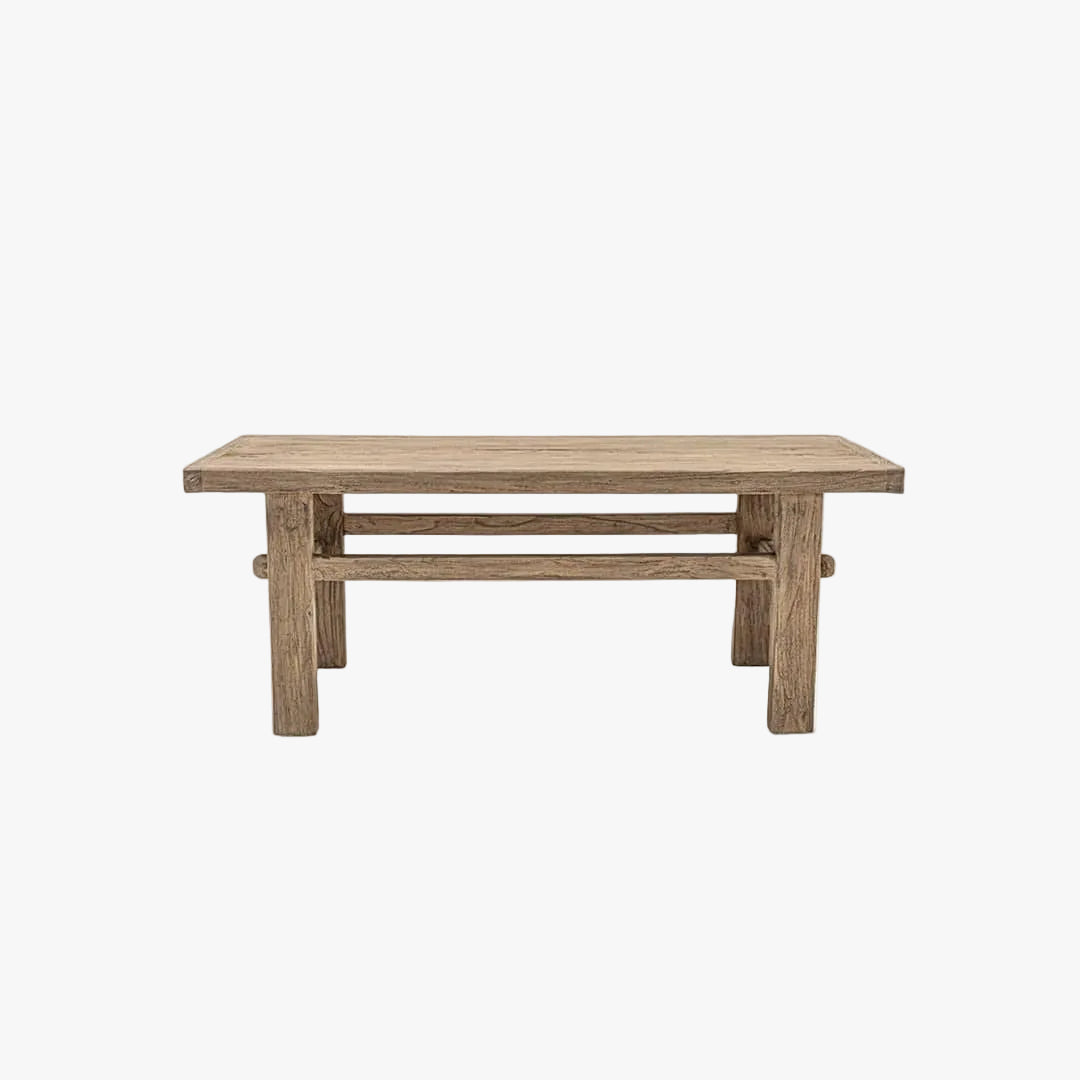 Zoco Home mesa demesa vintage de madera de olmo