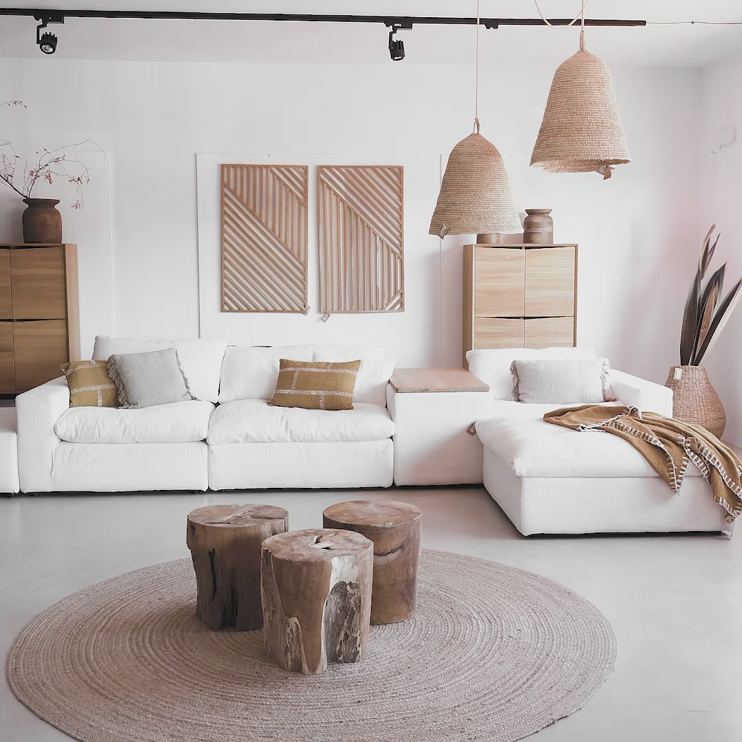 Load video: Laguna Linen Sofa