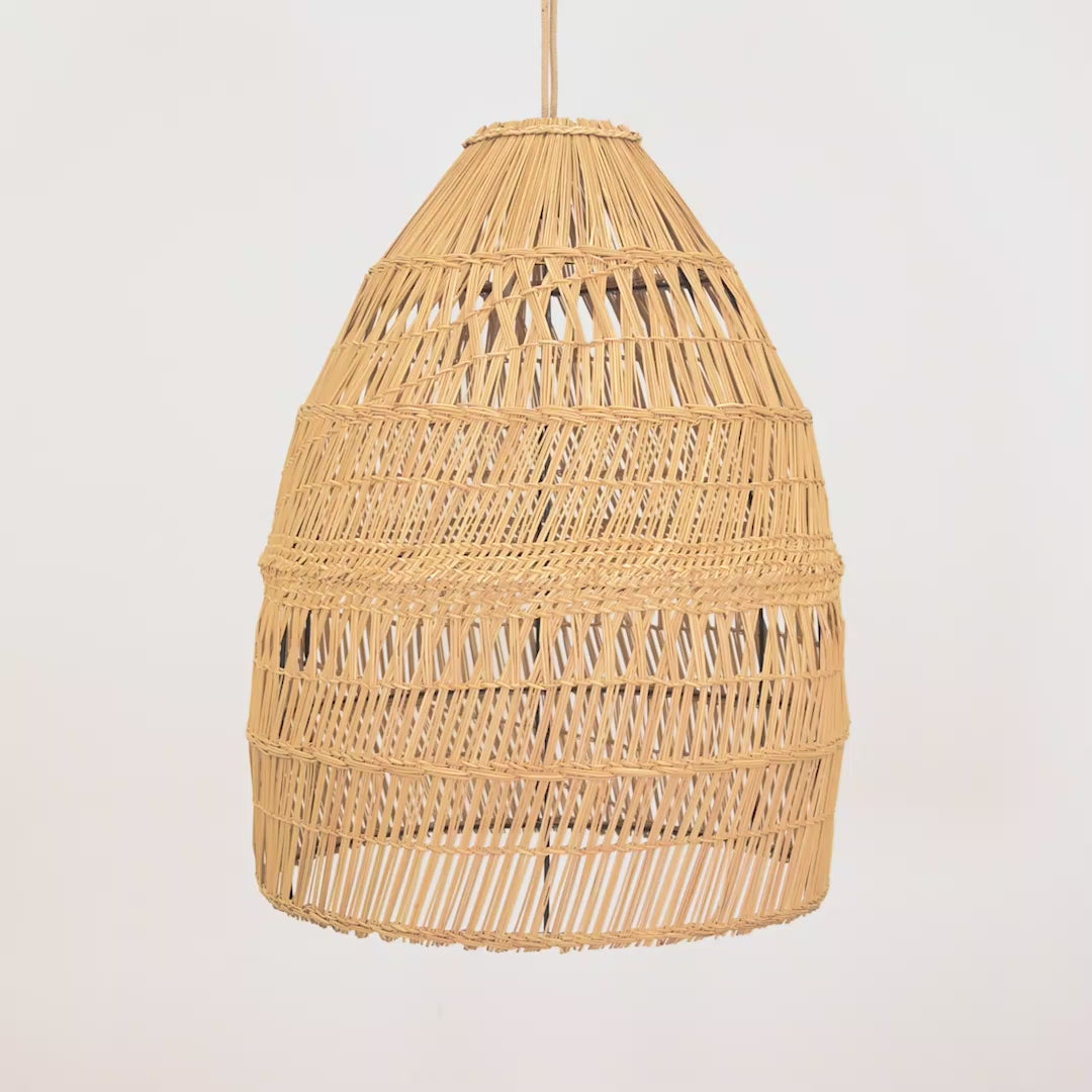 Load video: Shezad Seagrass Lampshade | M