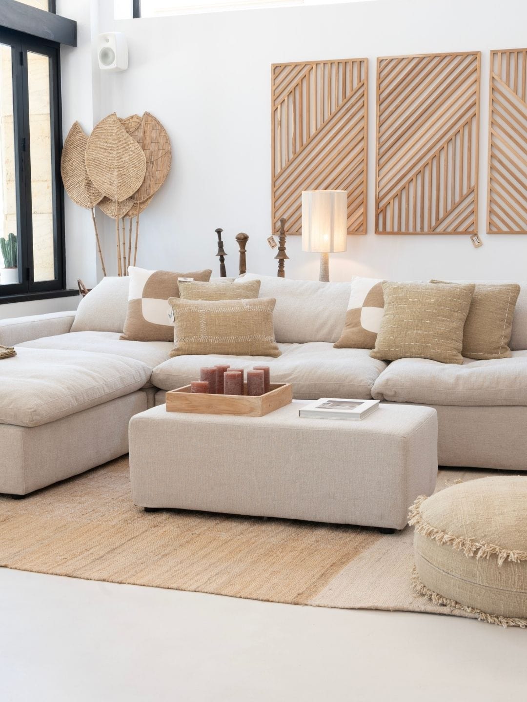 Zoco Home showroom mobile banner featuring ethnic Scandinavian interior design and curated furniture collections