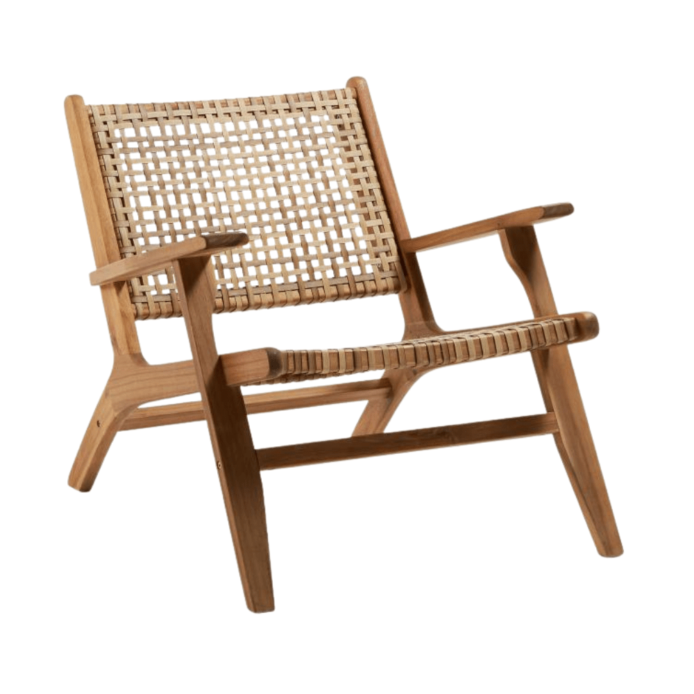 Zoco Home Outdoor/Chair/Dining Acacia Lounge Chair | 68x80x74cm