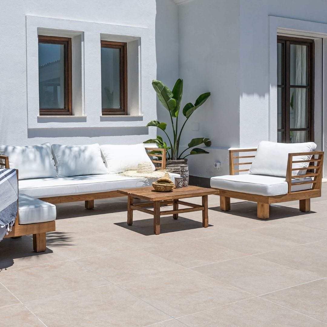 Zoco Home Outdoor/Sofa Amaya Solo Sofa | White