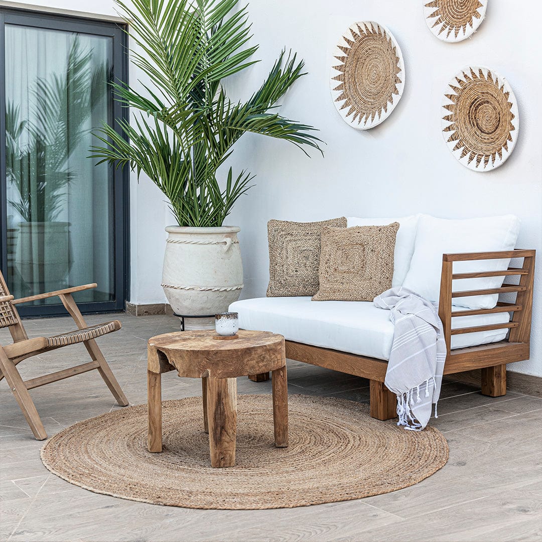 Zoco Home Outdoor/Sofa Amaya Two Seater Sofa | White