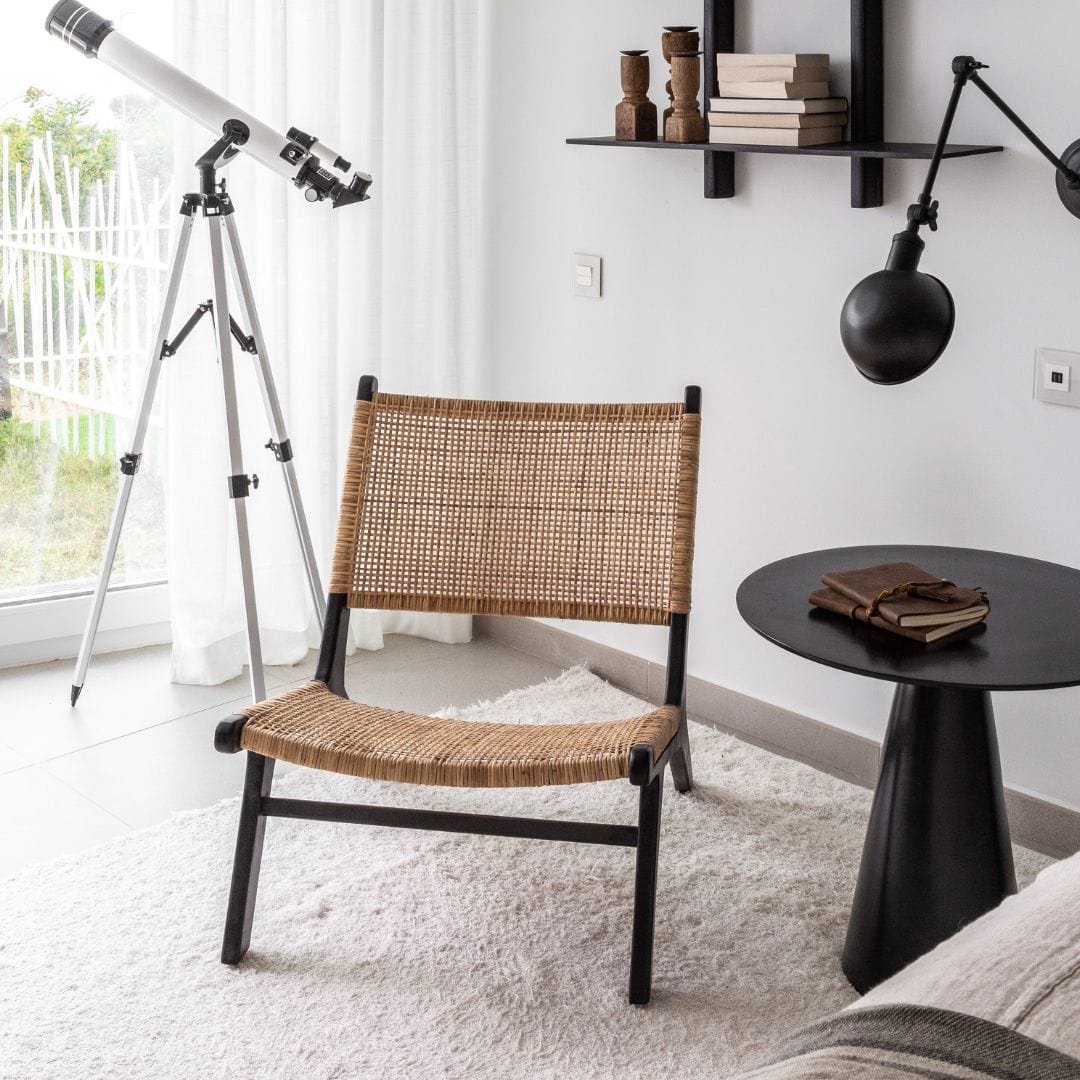 Zoco Home Furniture/Chair Bali Lounge Chair | Black