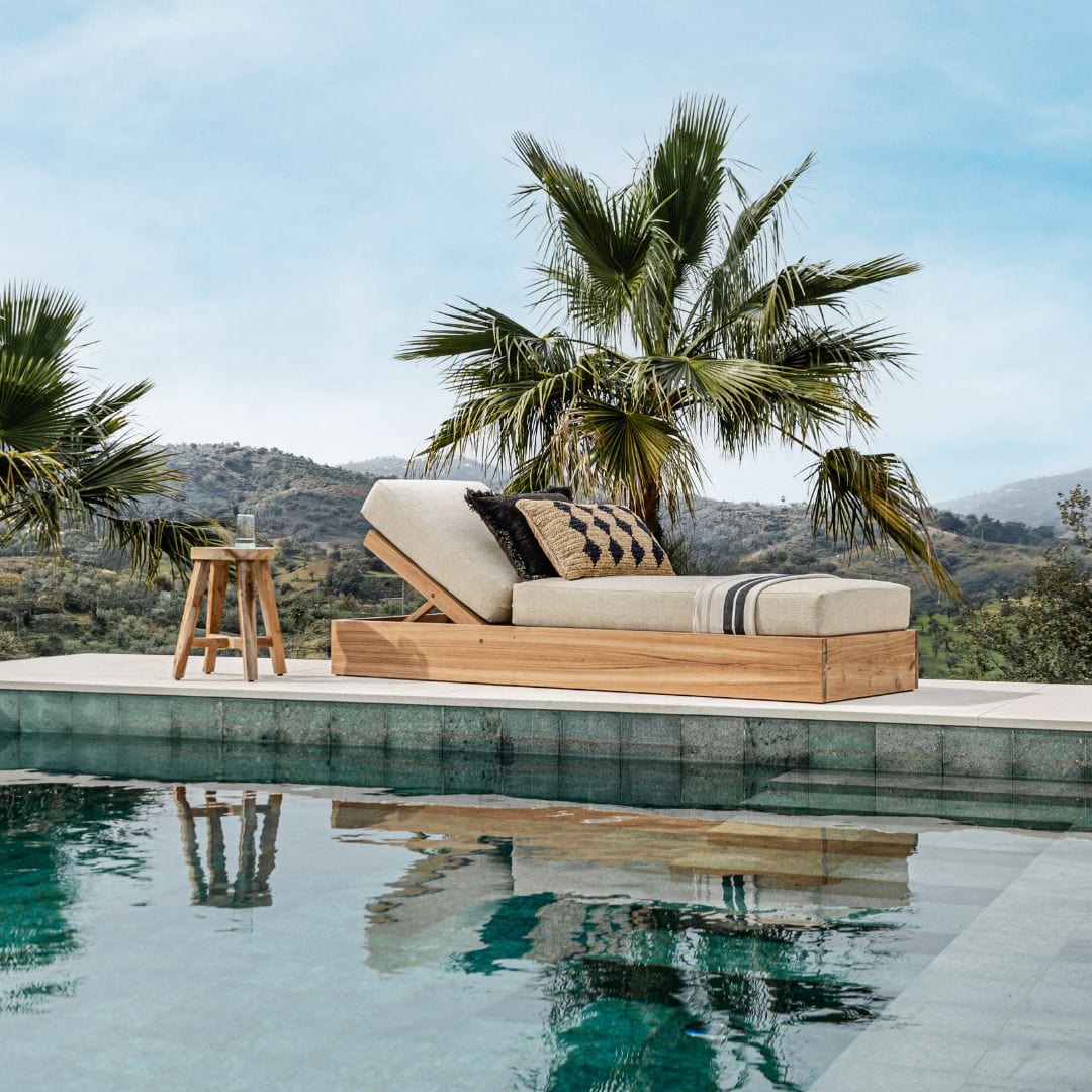 Zoco Home Outdoor/Sunbed Bali Sunbed | Sand 200x70x35cm