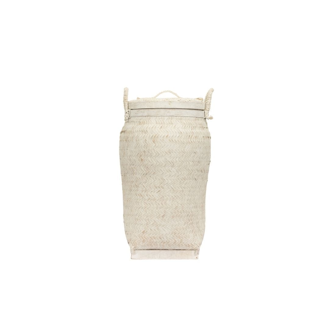 Zoco Home Baskets Bamboo Basket | Whitewashed 30x60cm