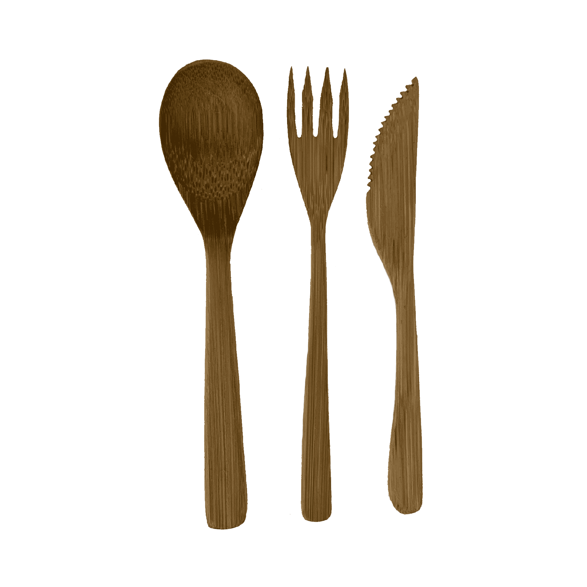 Zoco Home Decor/Kitchen Bamboo Cutlery set with jute bag