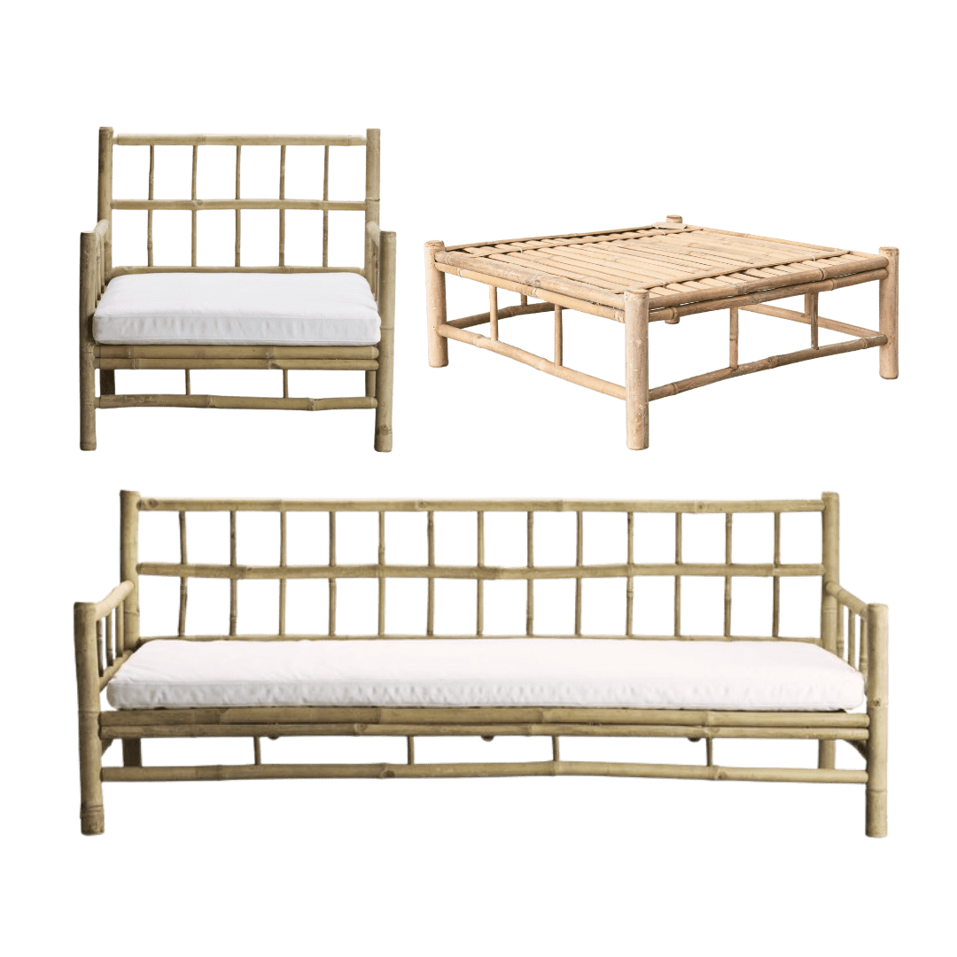 Bamboo Lounge Furniture Set Zoco Home Zoco Home