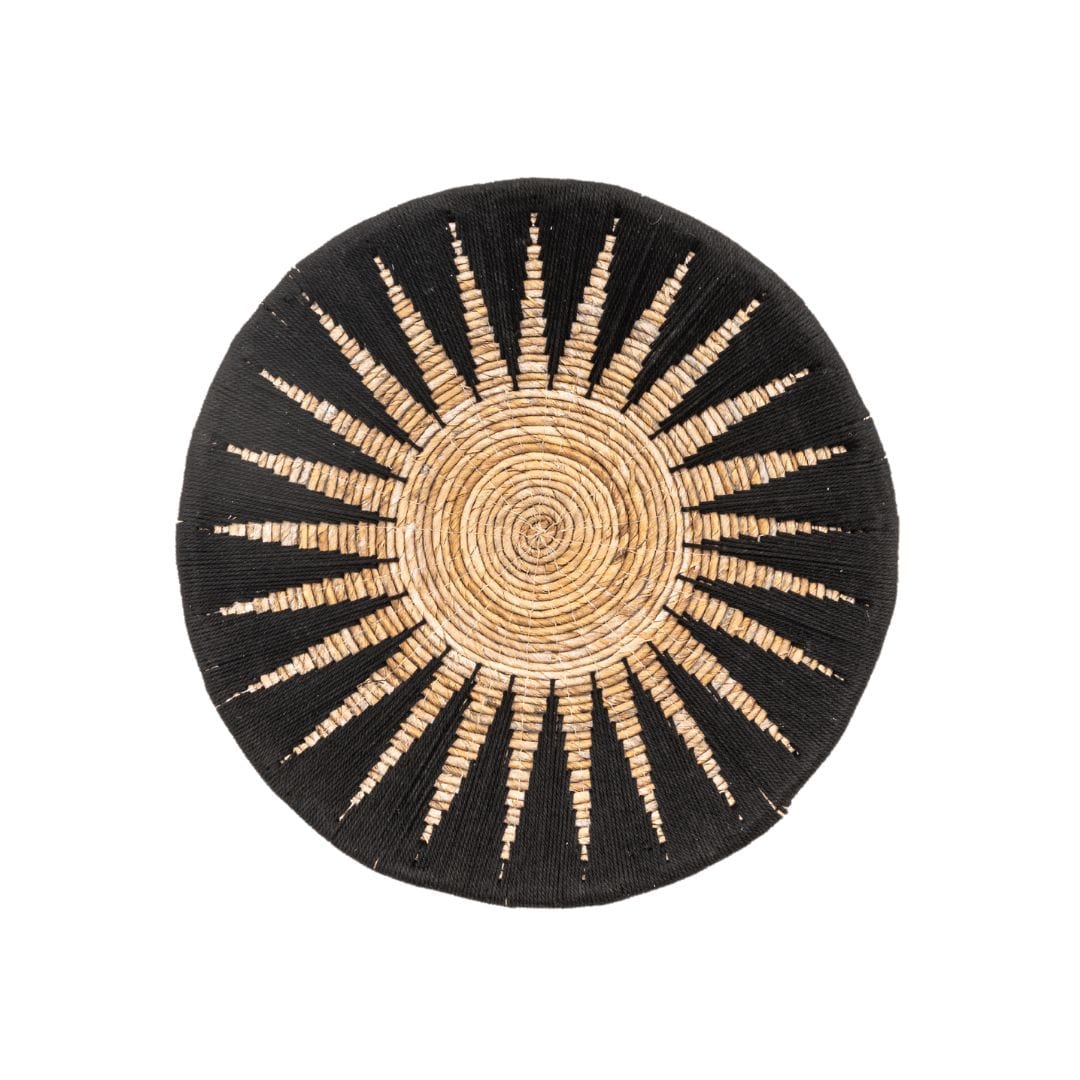 Zoco Home Decor/Accessories Banana Wall Deco Basket | Black & Natural 50 cm