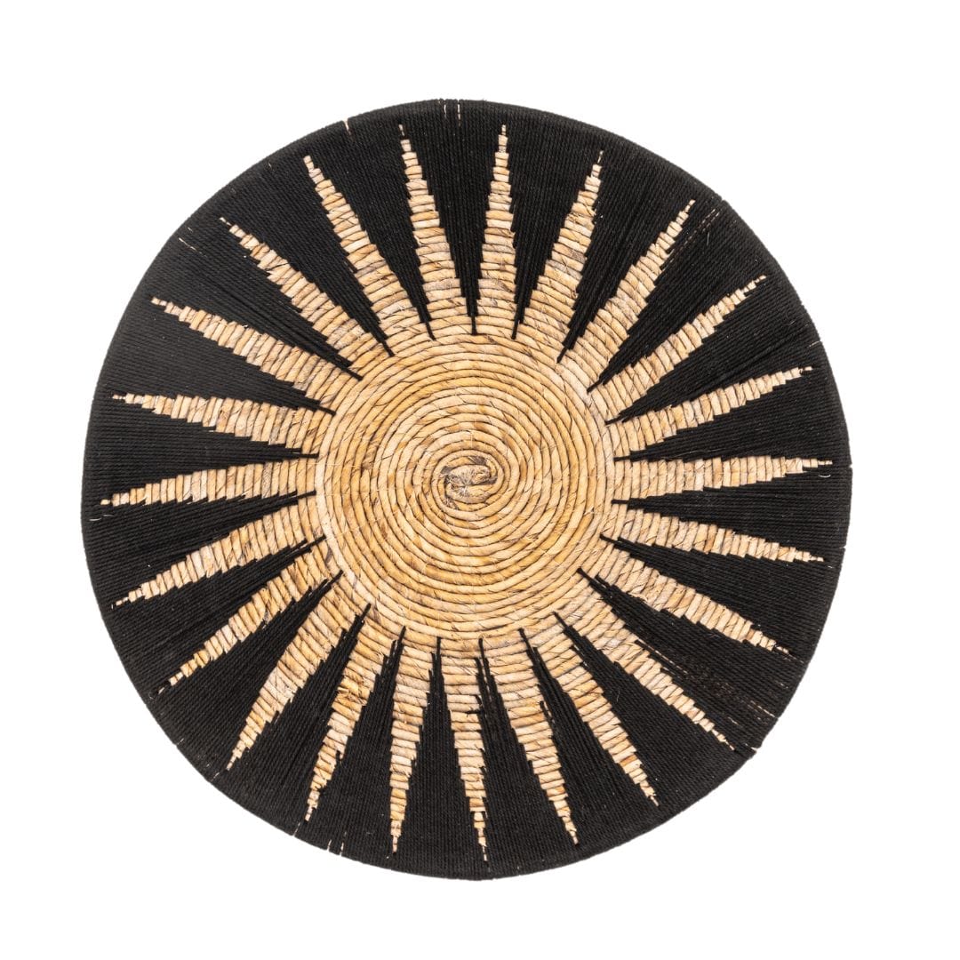 Zoco Home Decor/Accessories Banana Wall Deco Basket | Black & Natural 60cm