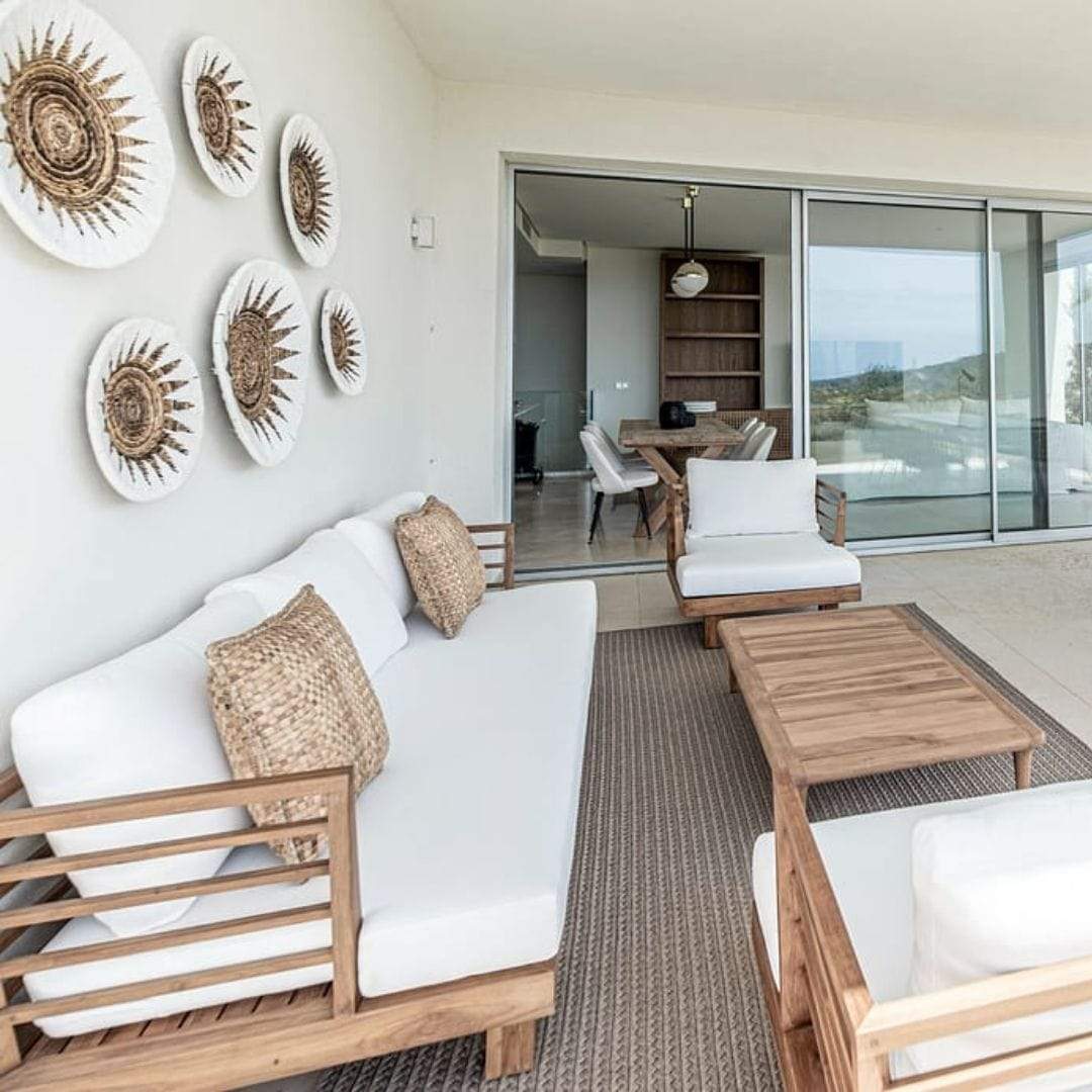 Zoco Home Decor/Accessories Banana Wall Deco Basket | White & Natural 40cm