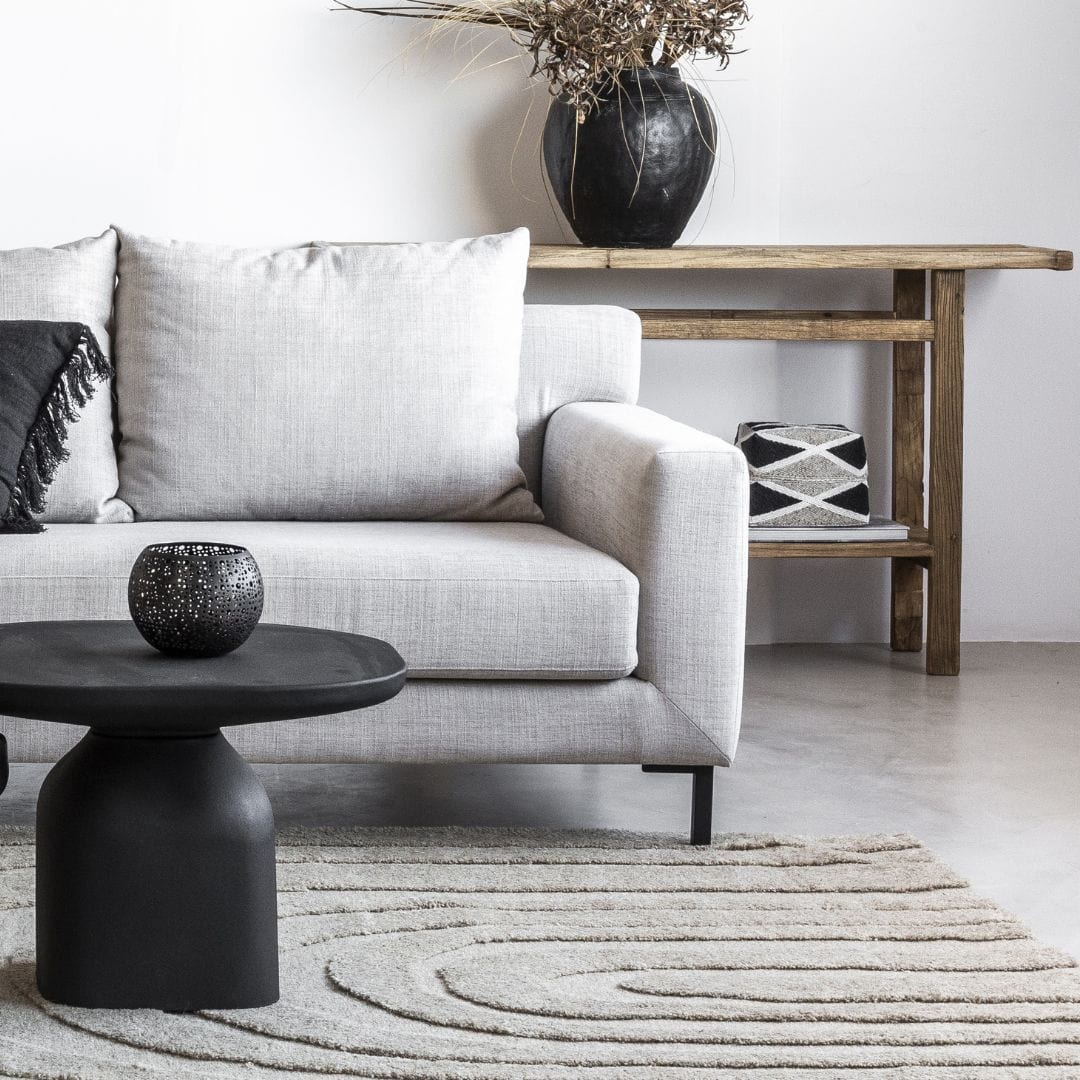 Zoco Home Decor/Accessories Beaded Basket | Sand/Black 30cm