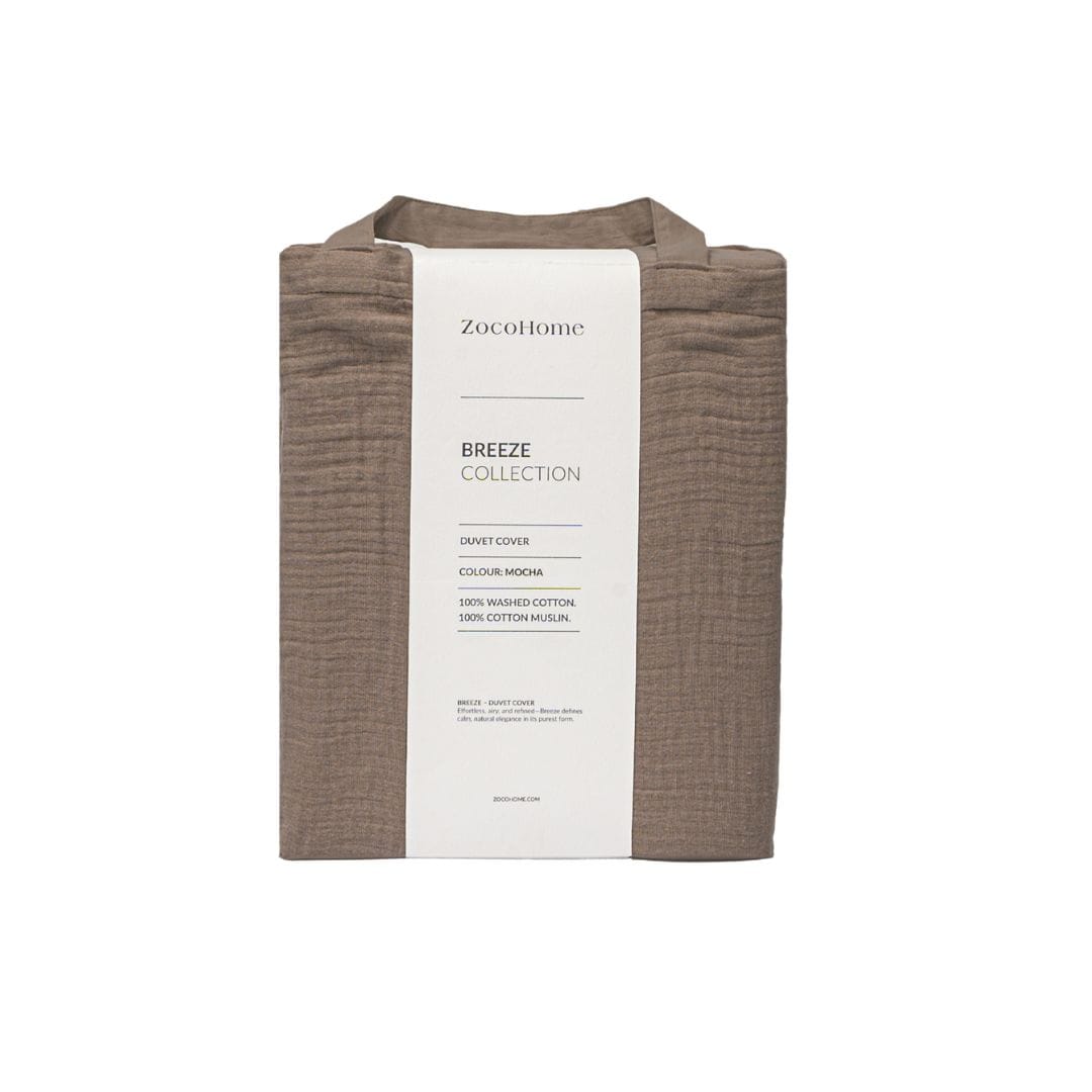 Zoco Home Breeze Bettbezug | Mokka