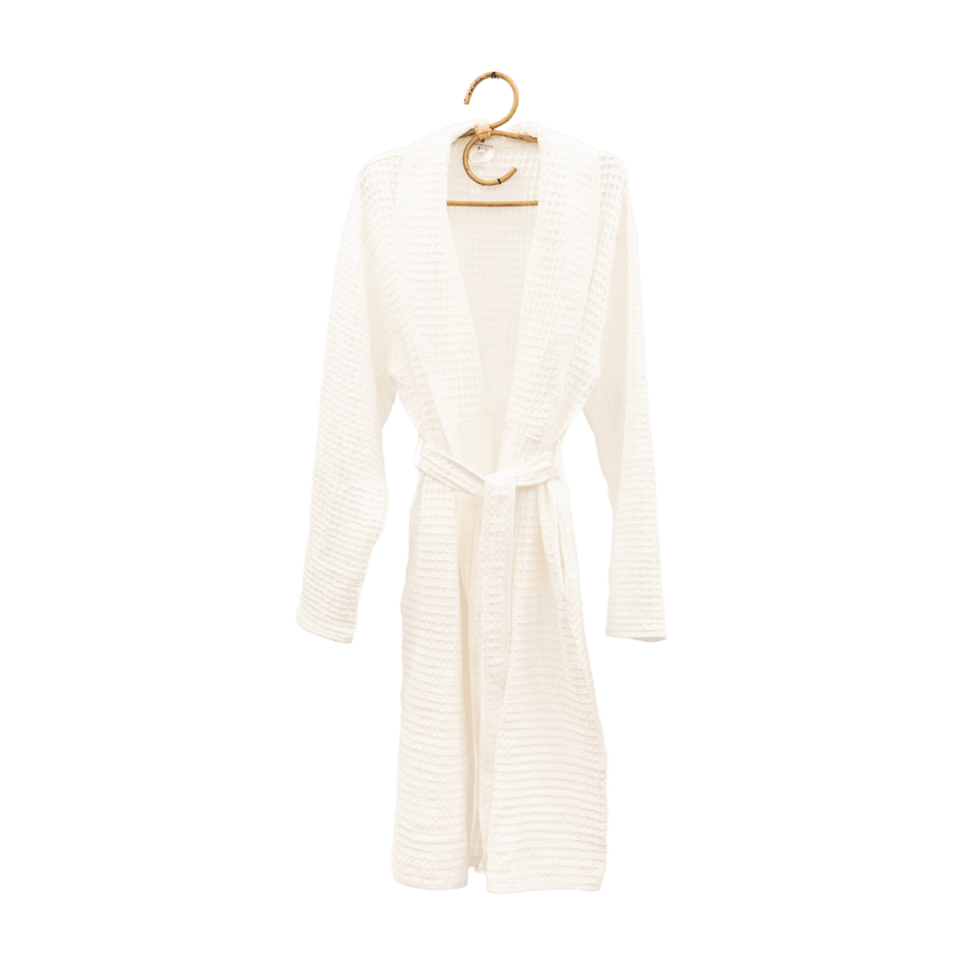 Zoco Home Decor/Bathroom Cotton Bathrobe | White