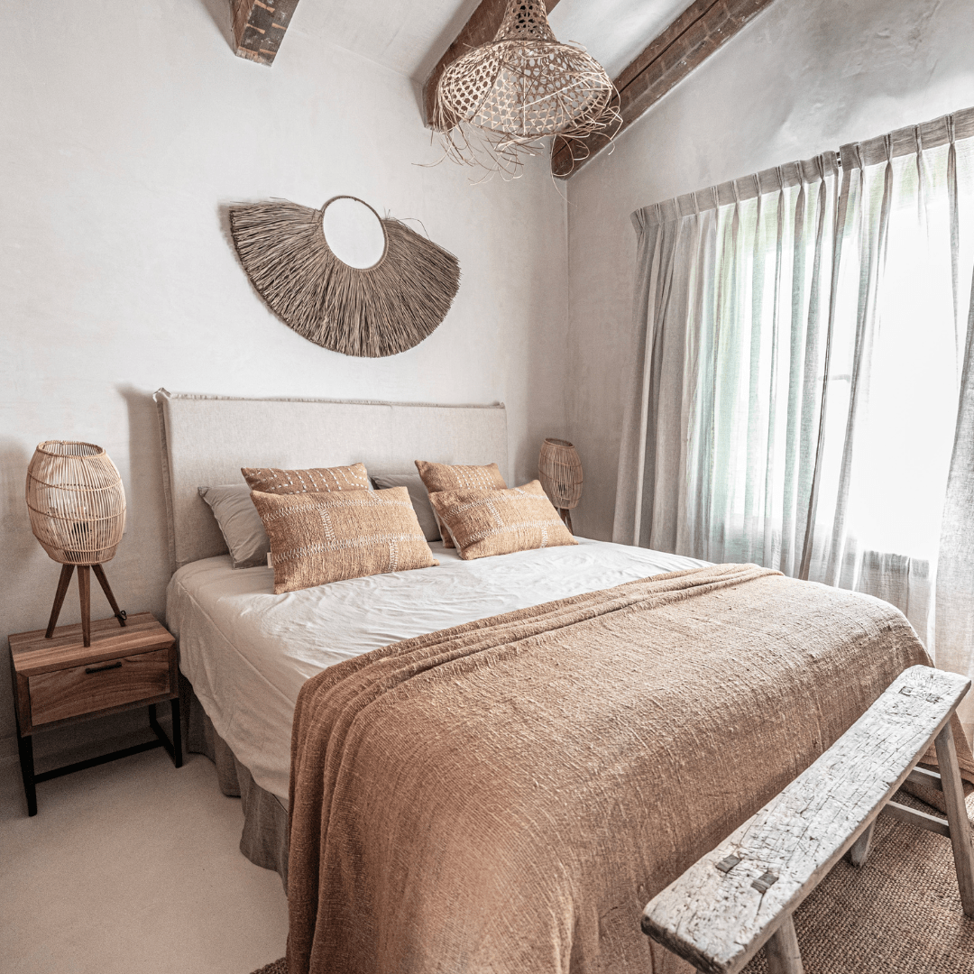 Zoco Home Cotton Hand Woven Bed Cover | Oatmeal 270x270cm