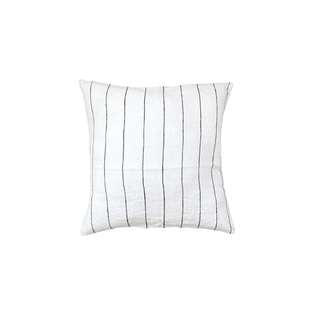 Zoco Home Decor/Textile Cushion Cover | Stonewashed White/Black | 45x45cm