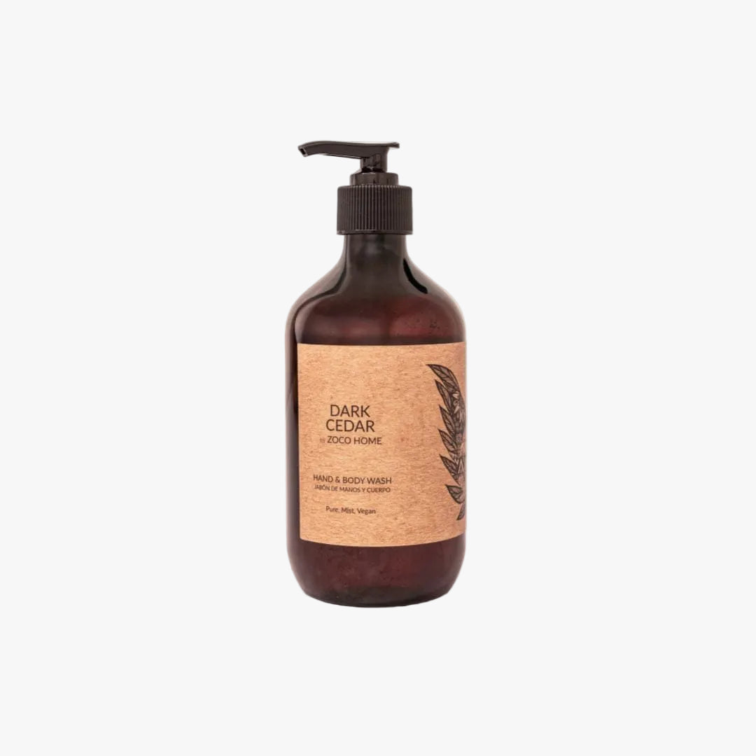 Zoco Home Dark Cedar de Zoco Home Jabón líquido para manos y cuerpo