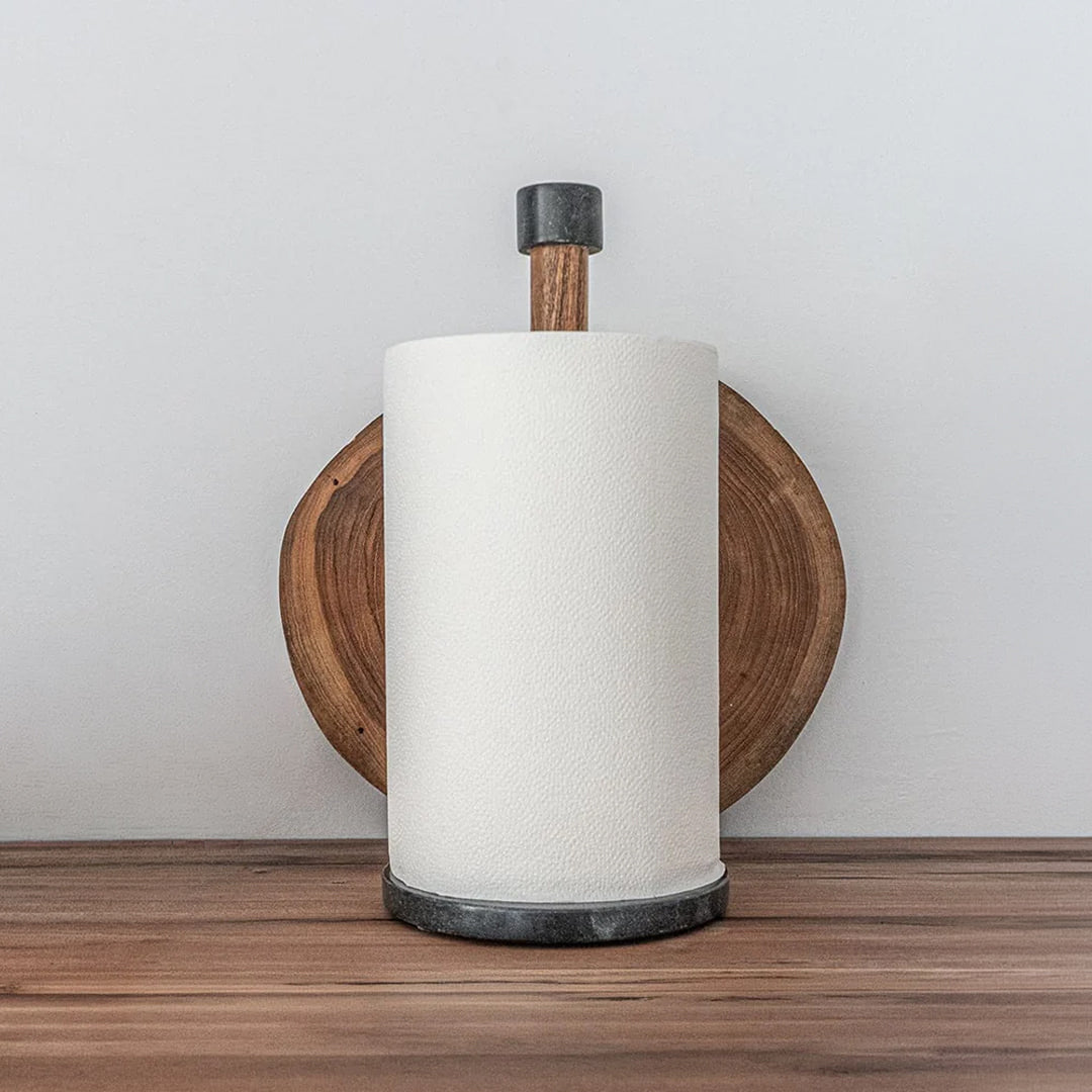 Zoco Home Portarrollos de papel de cocina Elowen | Negro