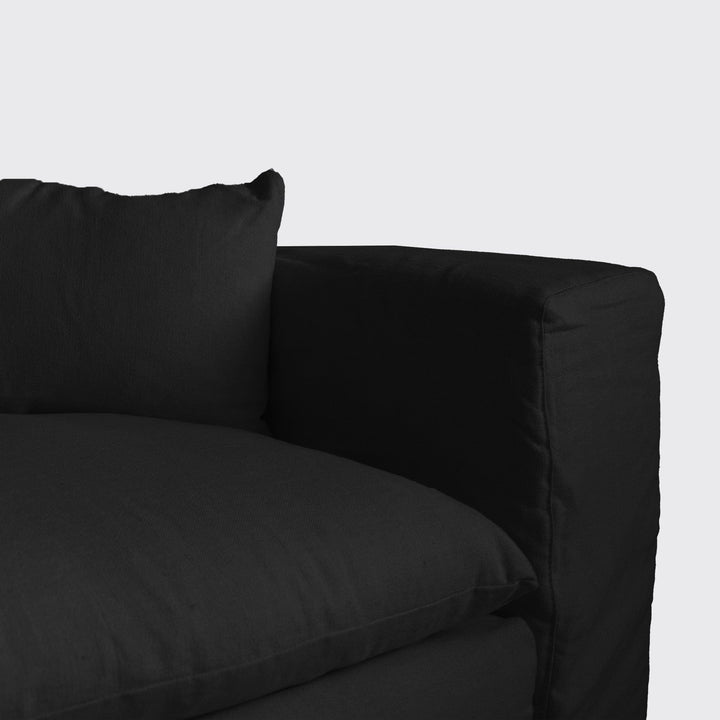 Zoco Home Furniture Extra Cover Ibiza Haven Linen Corner Sofa | 270x105/270x70cm