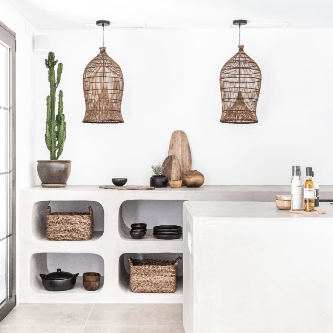 Zoco Home Decor/Lighting Fish Trap Lampshade | Brown