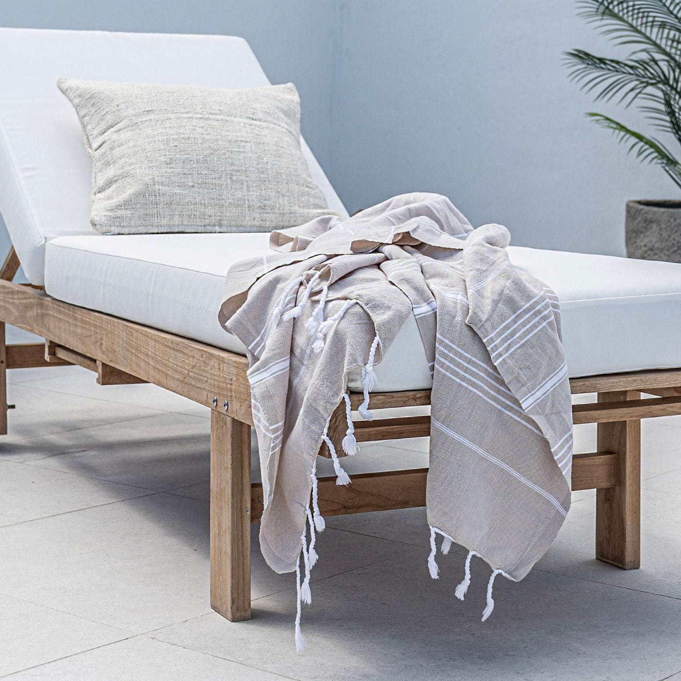 Zoco Home Decor/Textile Fouta Stripe Towel | Sand 90x175cm