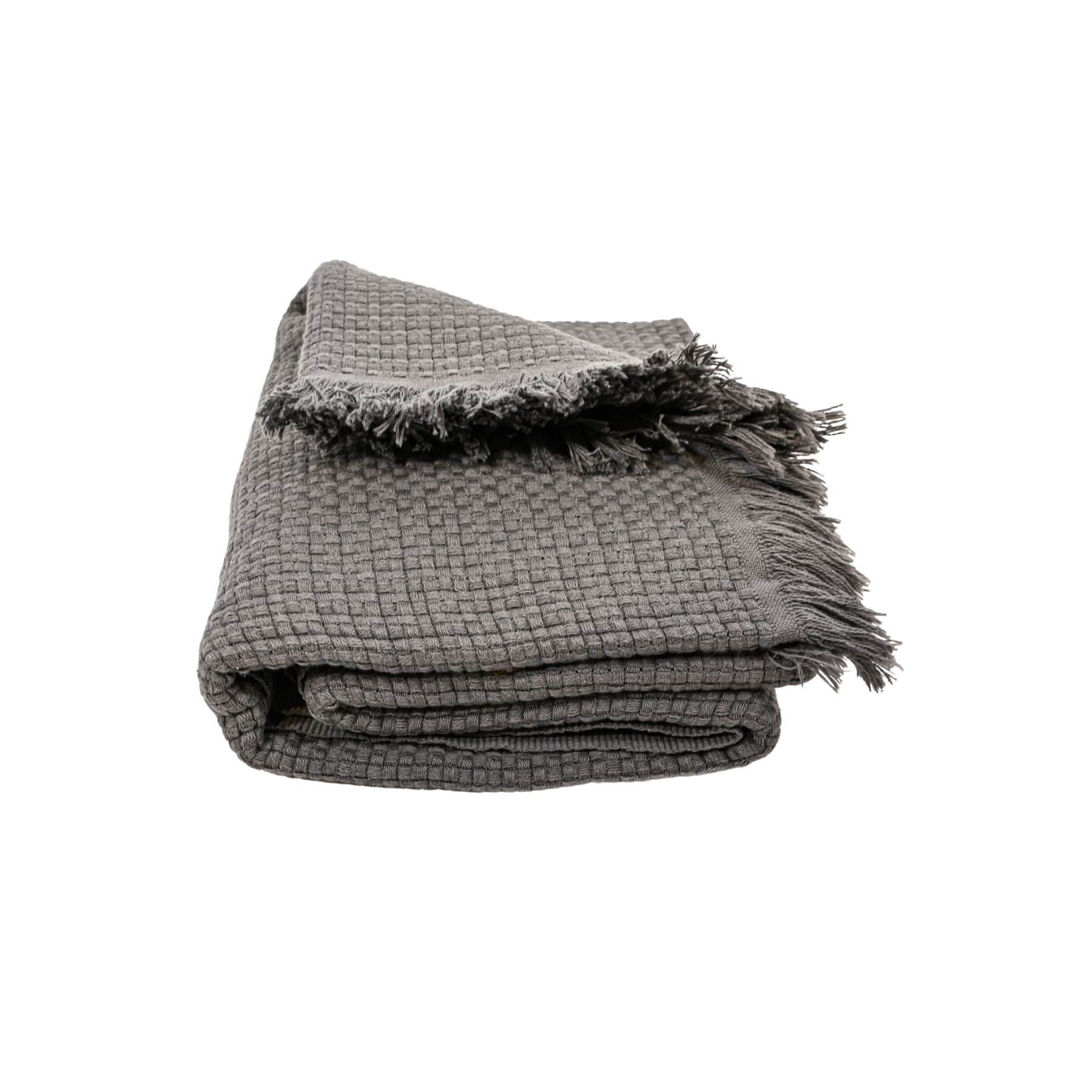 Zoco Home Decor/Textile Fouta Throw | Dark Grey 125x180cm