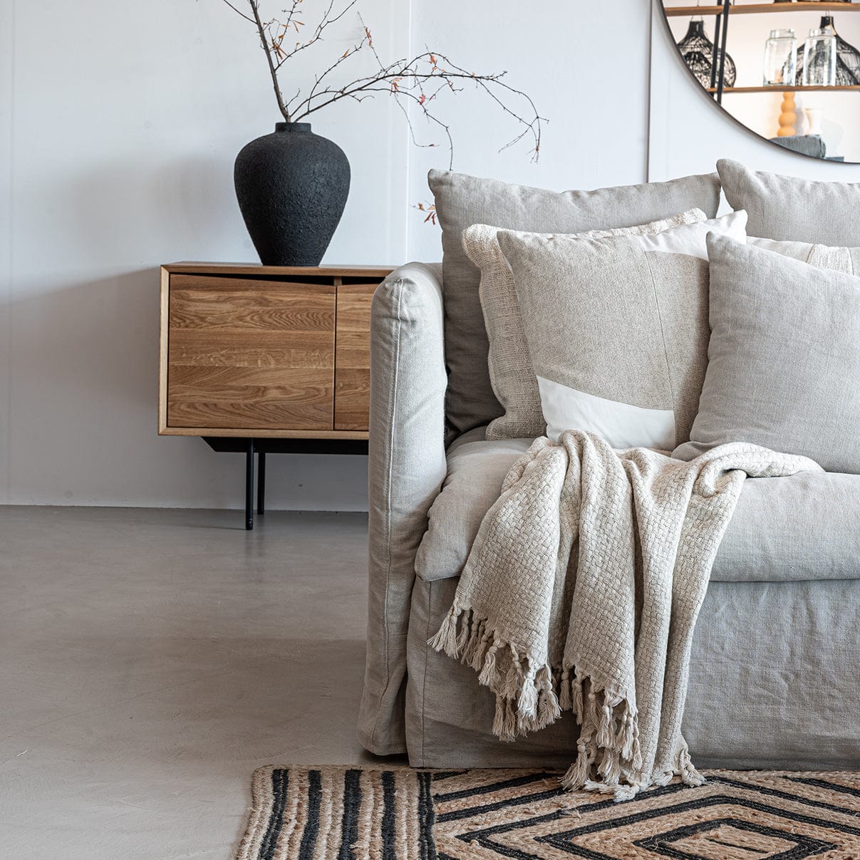 Zoco Home Decor/Textile Fouta Throw | Natural | 125x195 cm