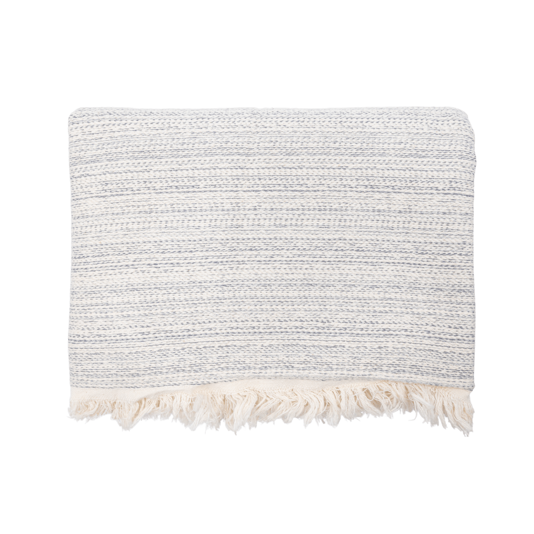 Zoco Home Decor/Textile Fouta Throw | Silver Grey 130x200cm