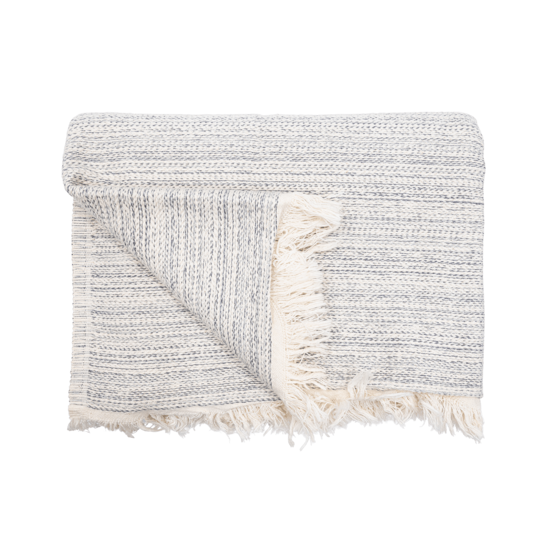 Zoco Home Decor/Textile Fouta Throw | Silver Grey 130x200cm