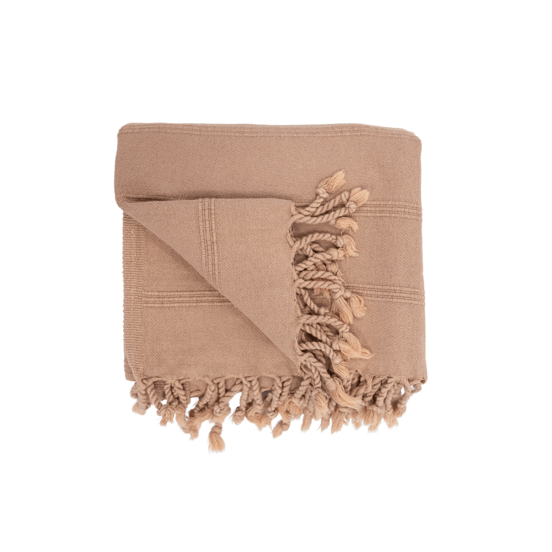 Zoco Home Textiles Fouta Towel | Stonewashed Beige 90x170cm