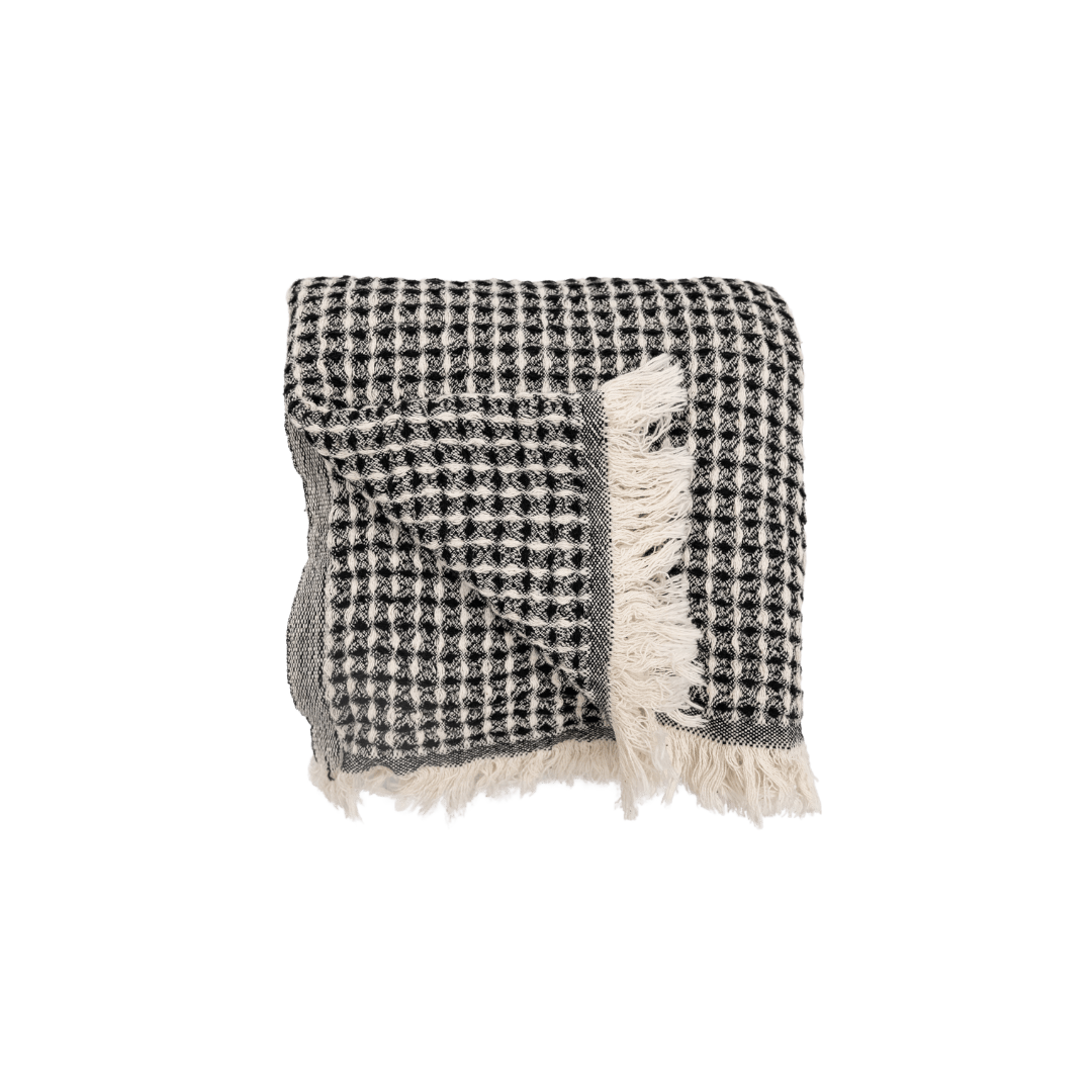 Zoco Home Decor/Textile Fouta Waffle | Black 95x180cm