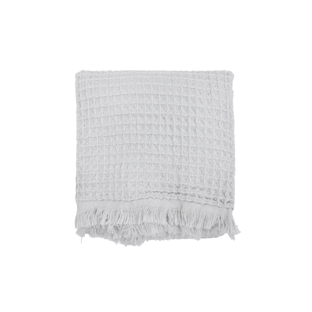 Zoco Home Textiles Fouta Waffle Towel | Light Grey 85x170cm