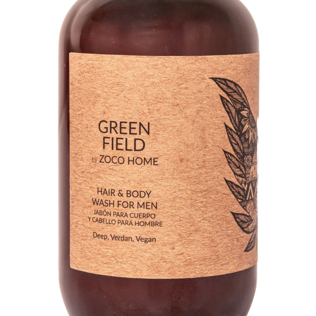 Zoco Home Decor/Accessories/Fragrances Green Field by Zoco Home | Hair & Body Wash for Men