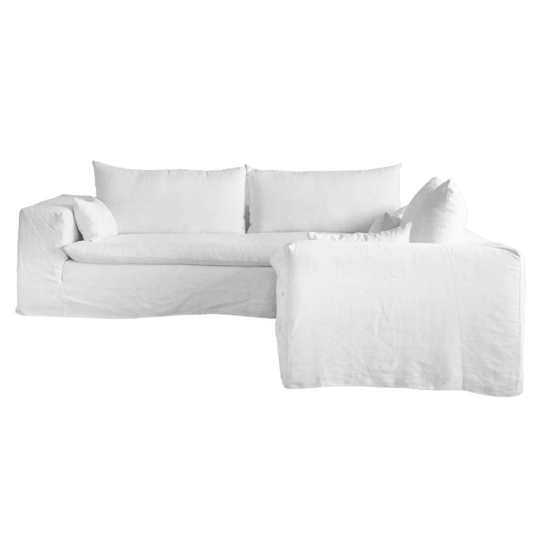 Zoco Home Furniture/Sofa Ibiza Haven Linen Corner Sofa | 270x105/270x70cm