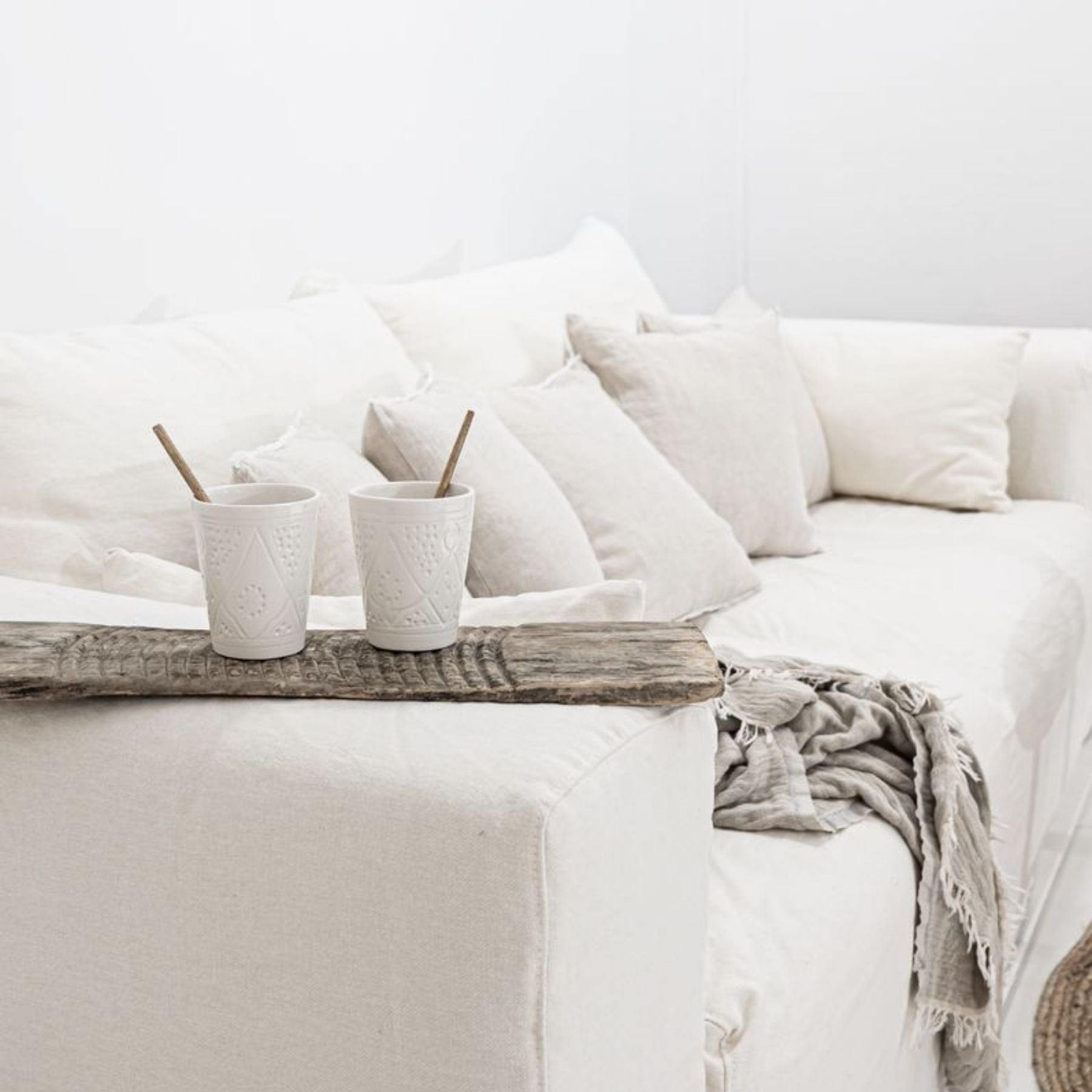 Zoco Home Furniture/Sofa Ibiza Linen Sofa | 280cm