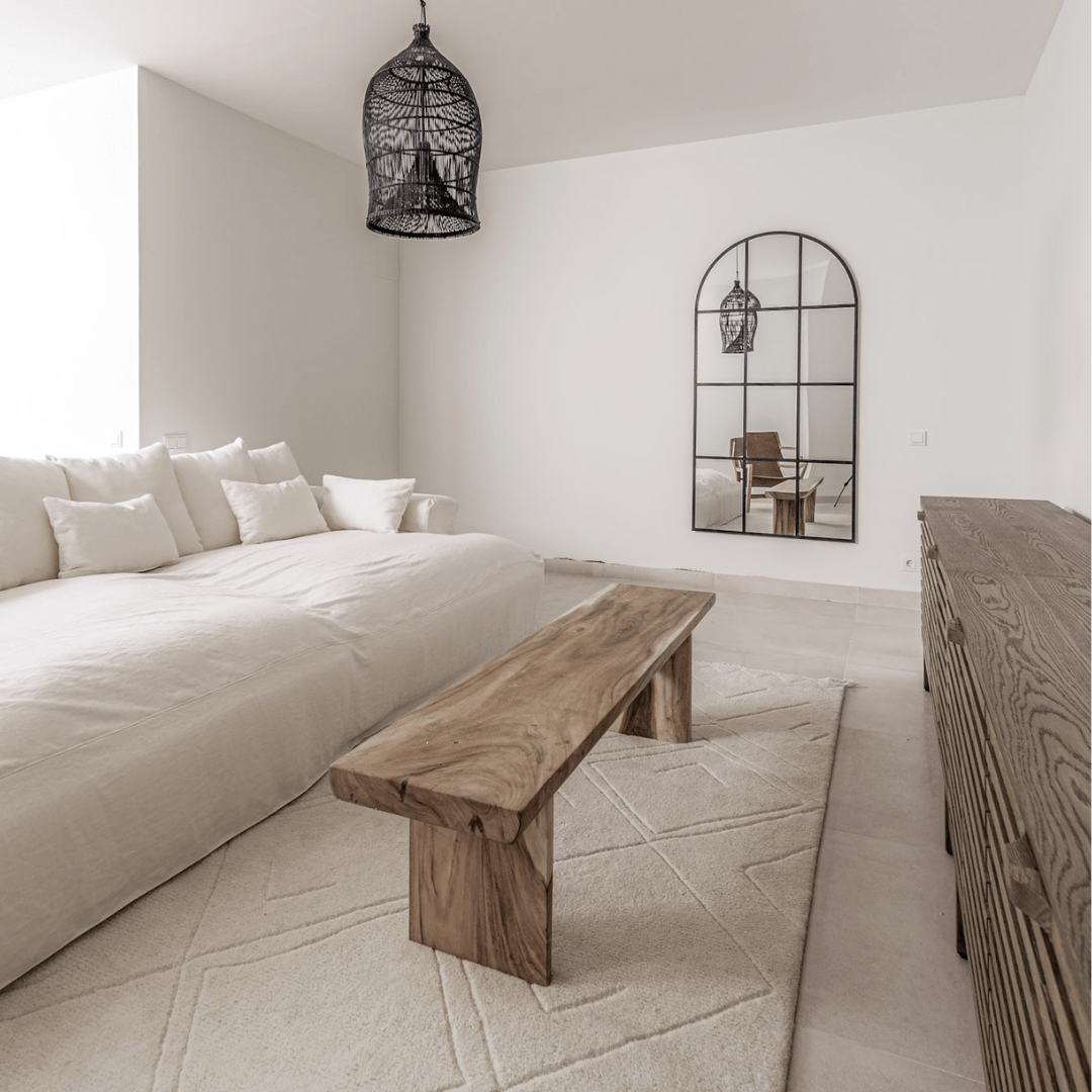 Zoco Home Banco de teca natural | 180 cm