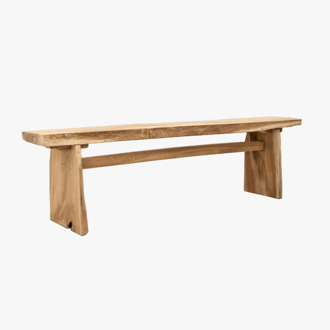 Zoco Home Banco de teca natural | 180 cm