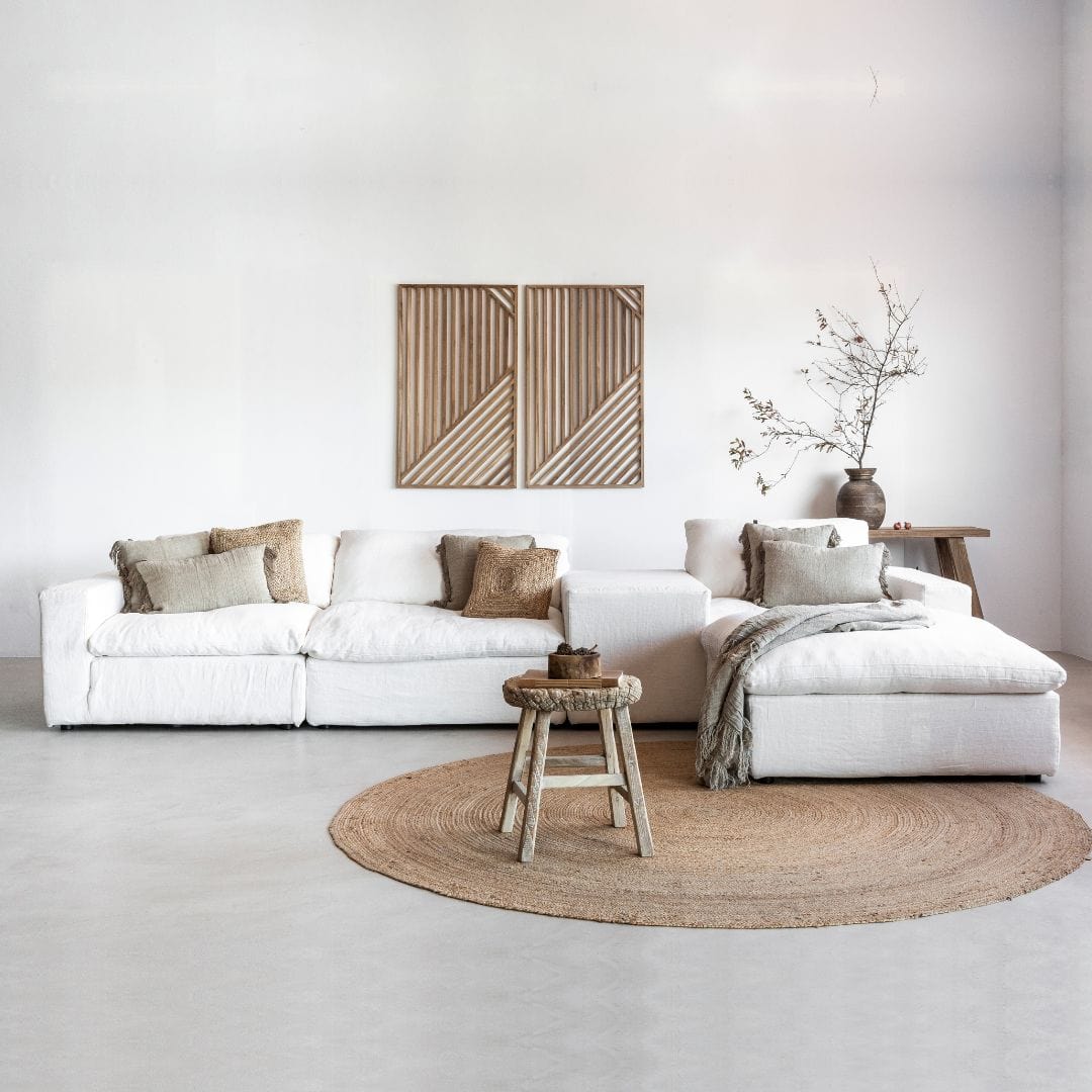 Zoco Home Furniture/Sofa Laguna Linen Sofa