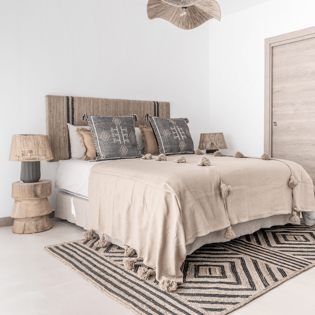 Zoco Home Bettvolant aus Leinen | Naturfarben