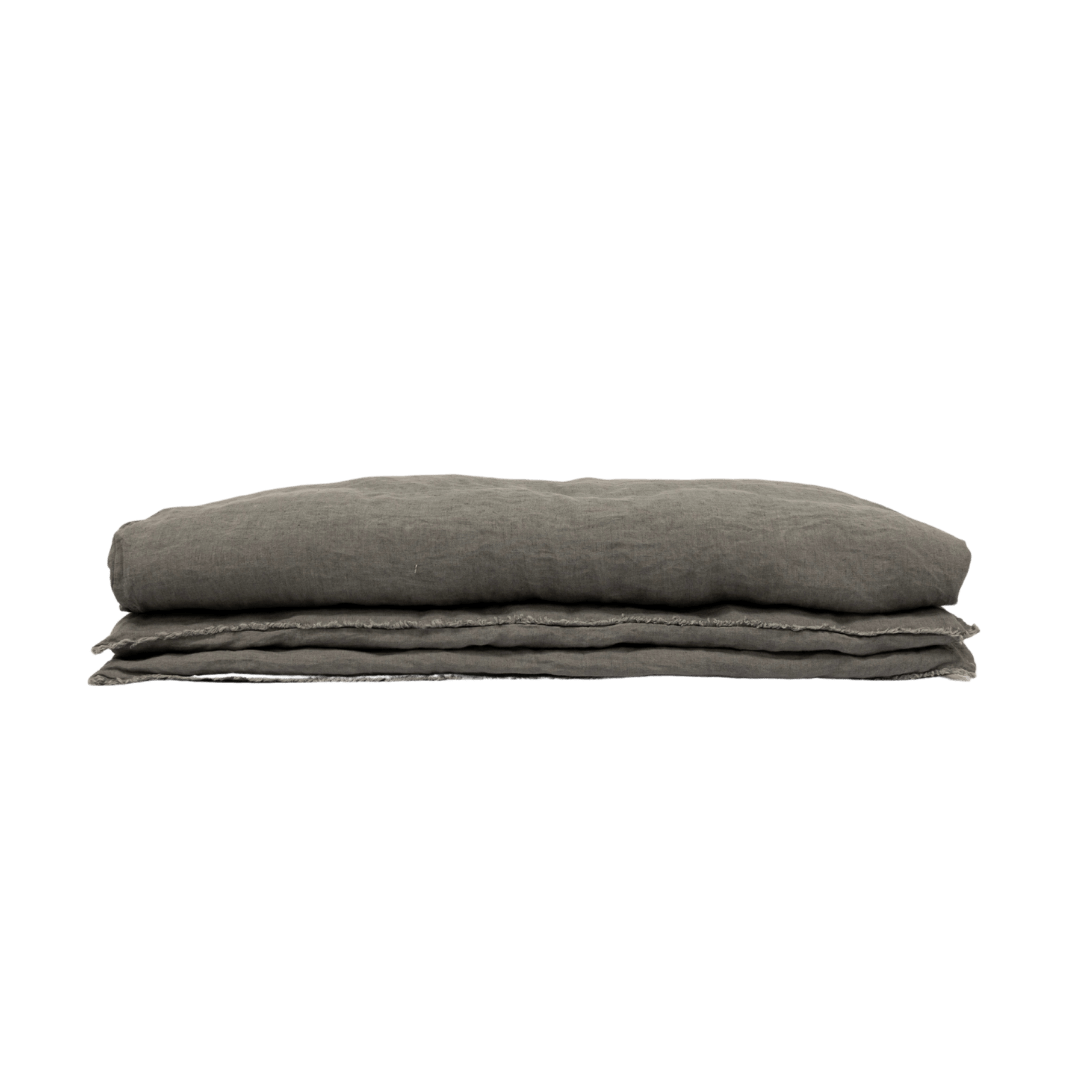 Zoco Home THROWS & BLANKETS Linen Quilt Cover | Granit 200x85cm