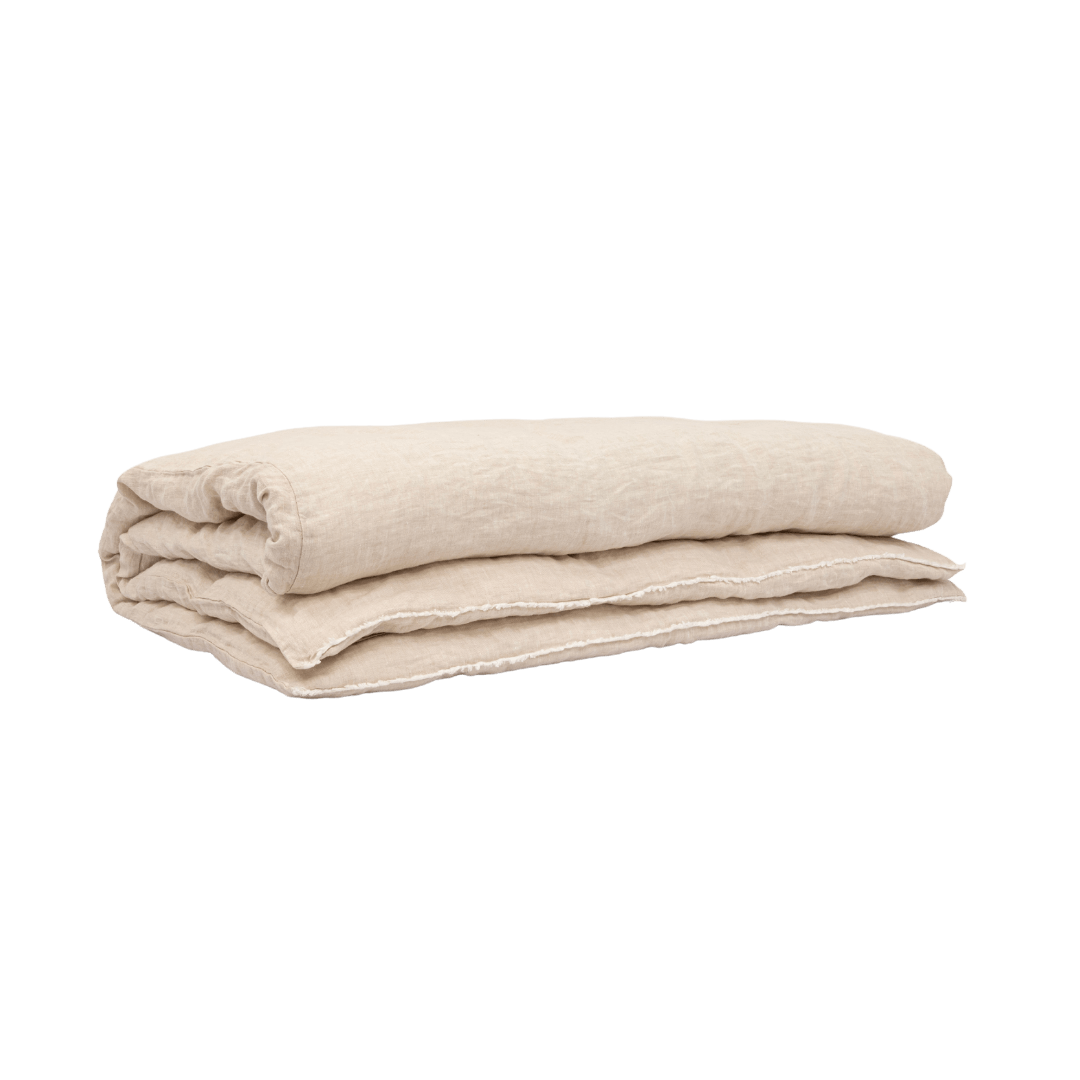 Zoco Home Textiles Linen Quilt | Natural 200x85cm