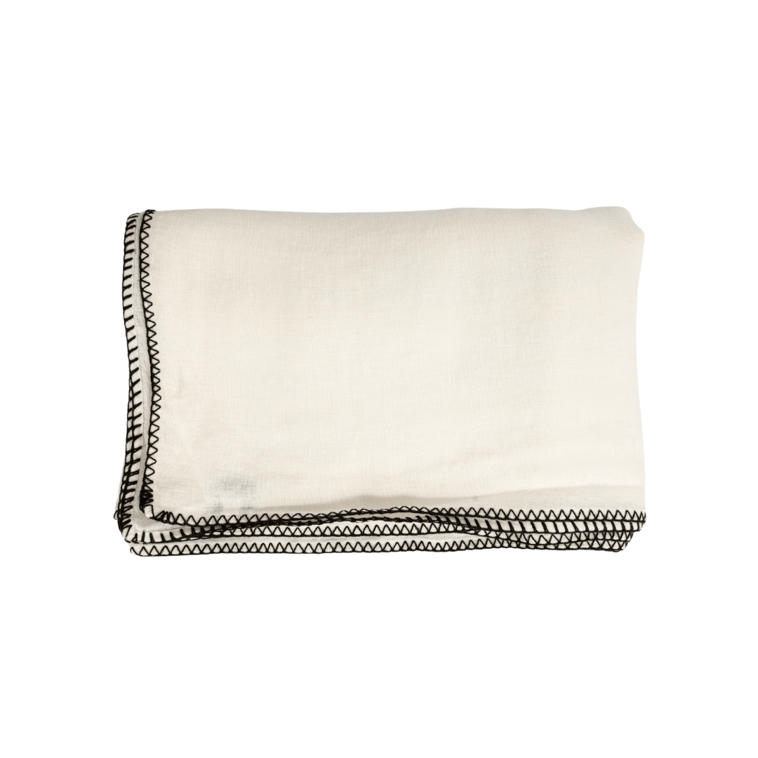 Zoco Home Decor/Textile Linen Tablecloth | Ivory 160x350cm