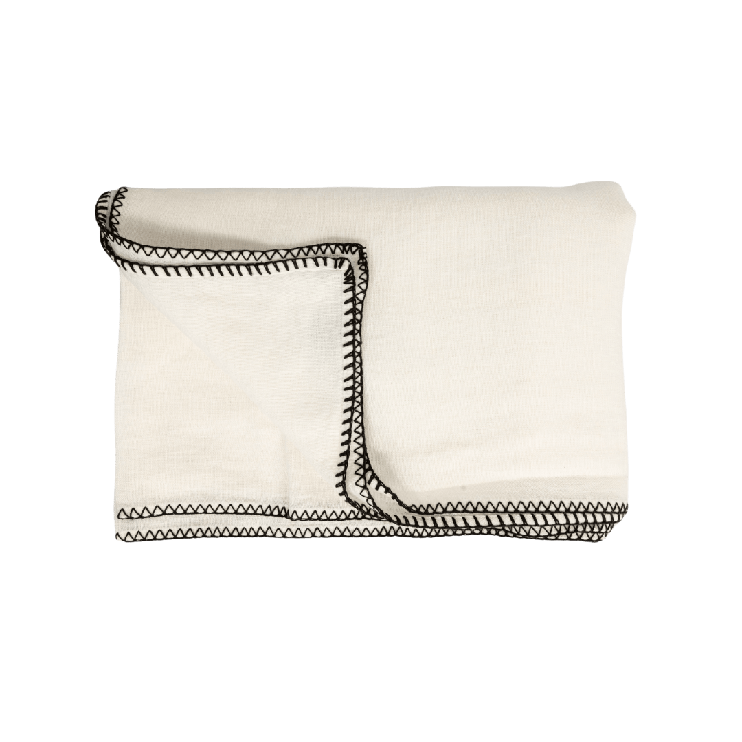 Zoco Home Decor/Textile Linen Tablecloth | Ivory 160x350cm