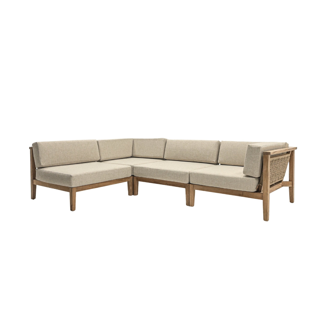 Zoco Home Sofa „Menorca“ mit gewebter Rückenlehne