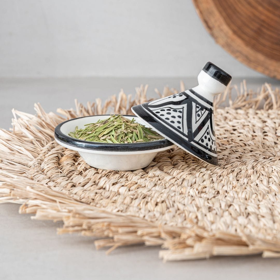 Zoco Home Decor/Kitchen Mini Tagine | Black & White 9cm