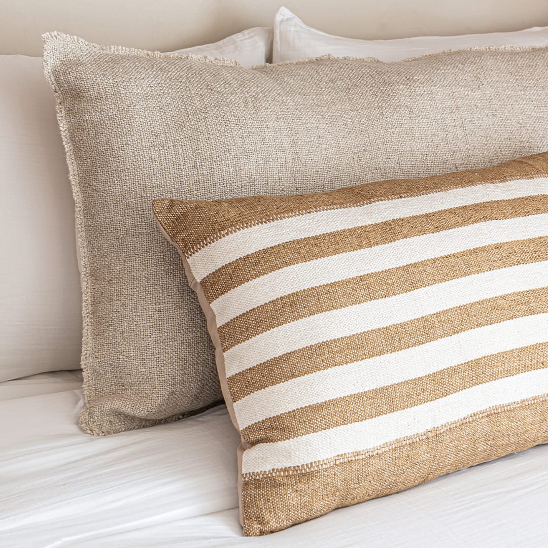 Zoco Home Almofada retangular Minoa às riscas | 60 x 40 cm