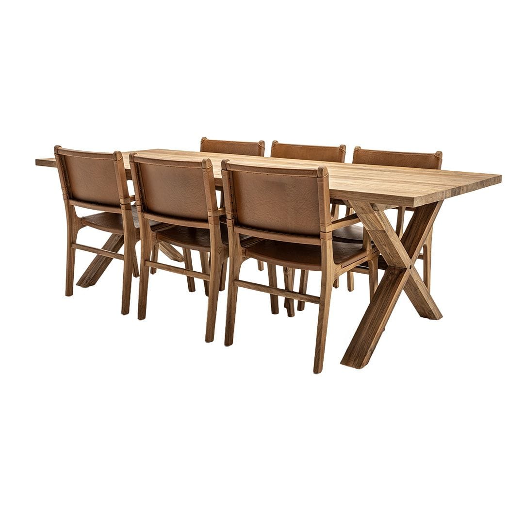Zoco Home Furniture/Bundle Munduk Table + Samar Dining Chairs | Bundle