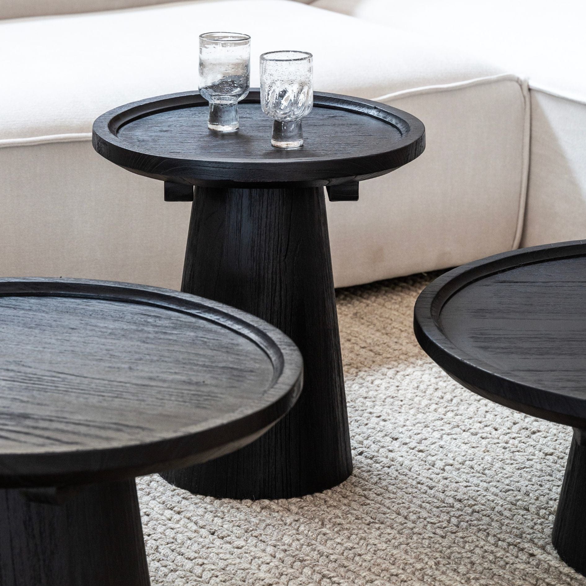 Zoco Home Furniture/Table Nuku Coffee Table | Black 50cm