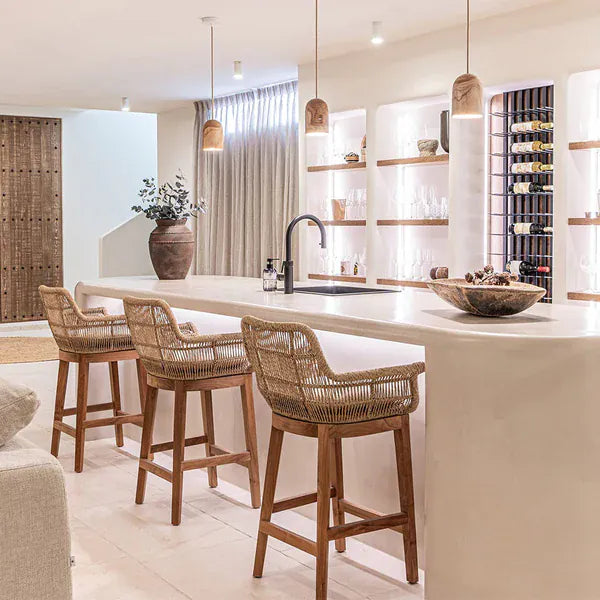 Zoco Home - Arredamento da esterno / Sedie / Sgabelli da Zoco Home - Sgabello da bar in stile organico | Avena